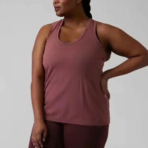Athleta Momentum Tank Racerback Camisole Burgundy